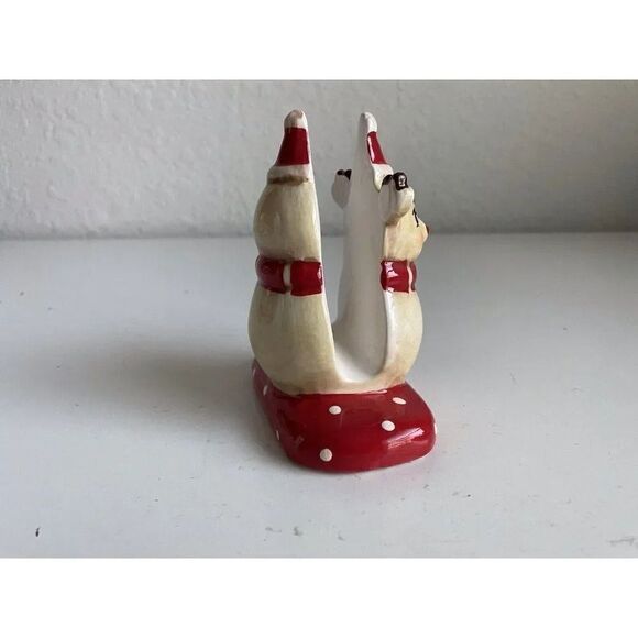 Johanna Parker Christmas Reindeer Ceramic Napkin Holder Holiday NEW - Picture 8 of 14